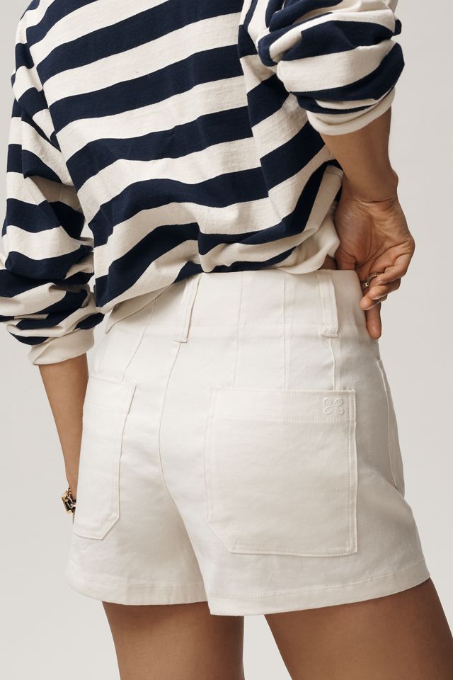 Colette European Linen Stretch High-Rise Shorts #2