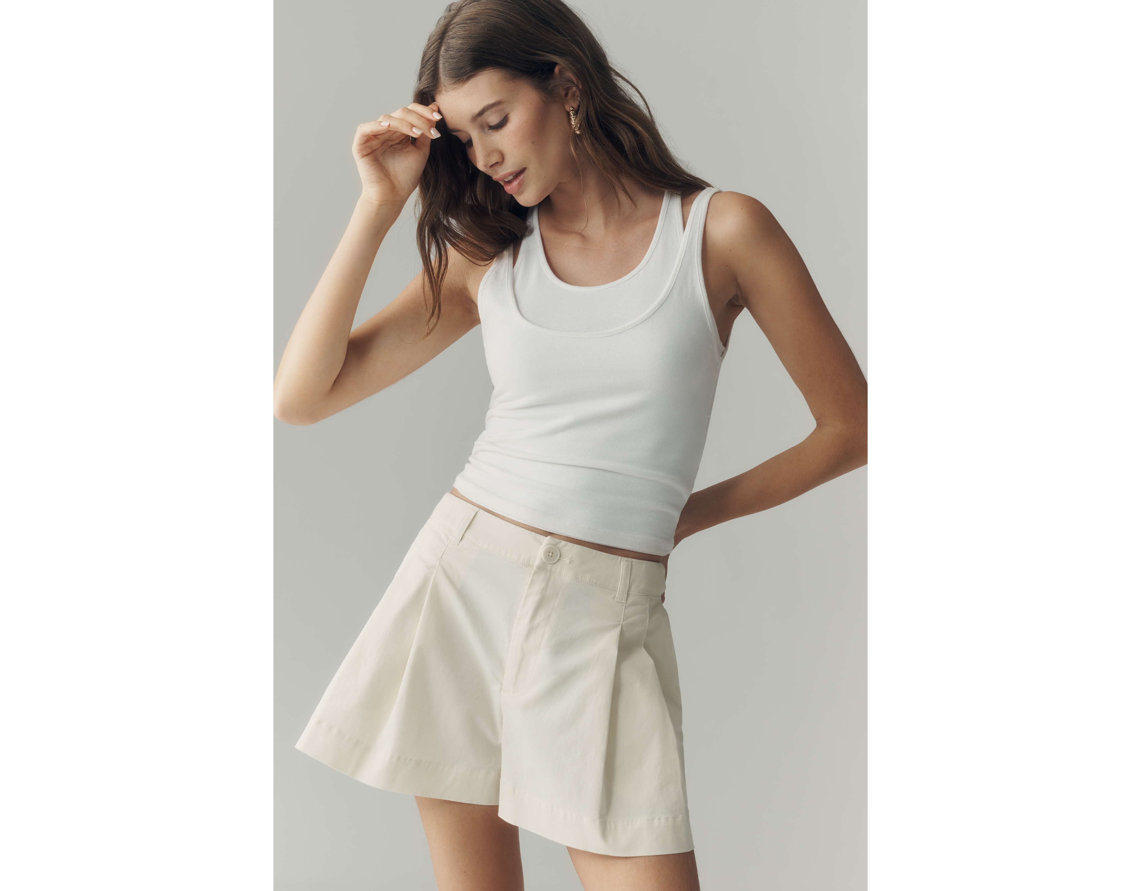 By Anthropologie Pleated Shorts