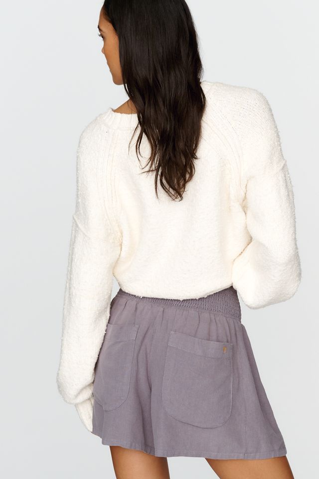 Pilcro Reese Linen Blend Smocked Pull-On Shorts #3