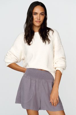 Pilcro Reese Linen Blend Smocked Pull-On Shorts