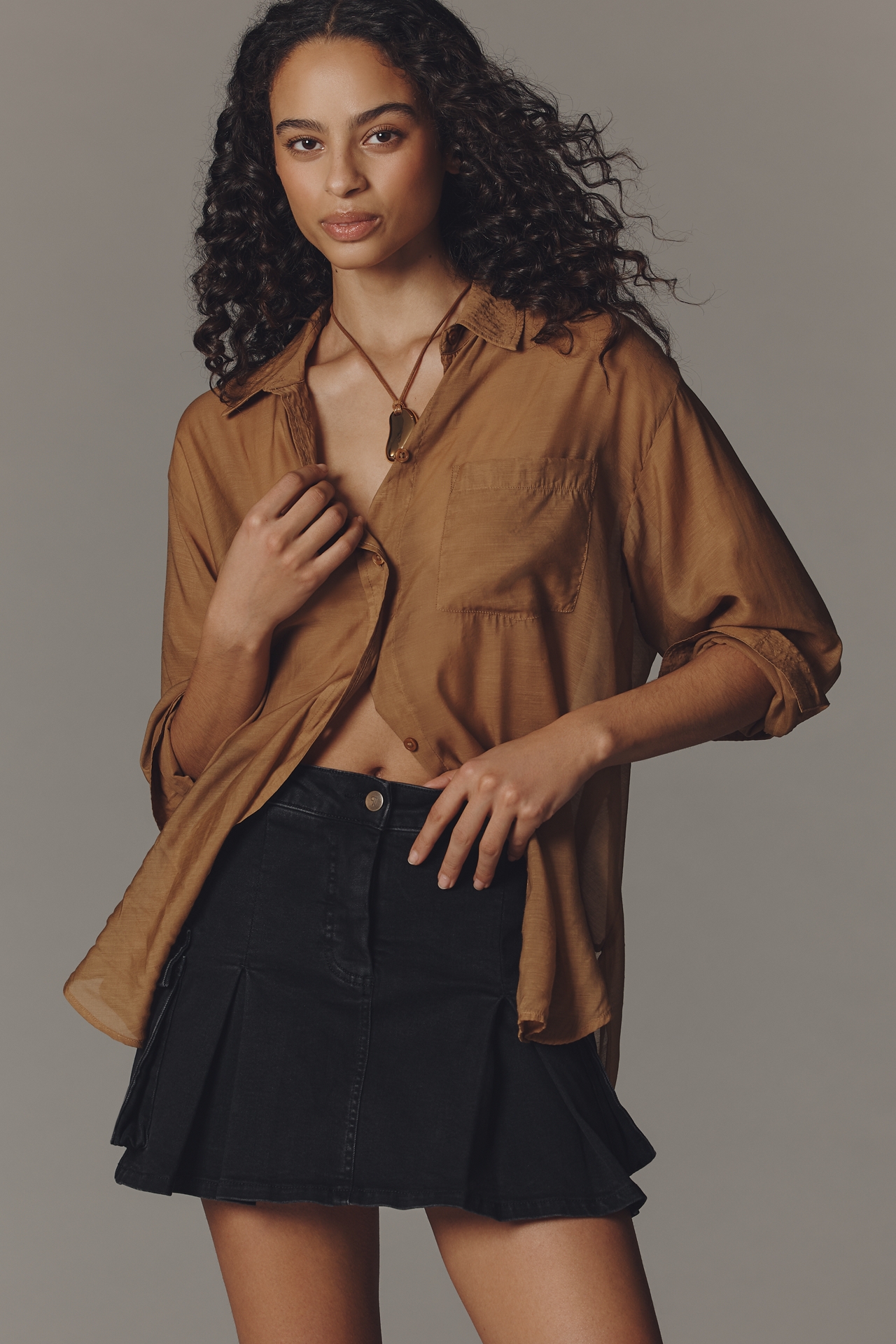 Pilcro Denim Utility Skort