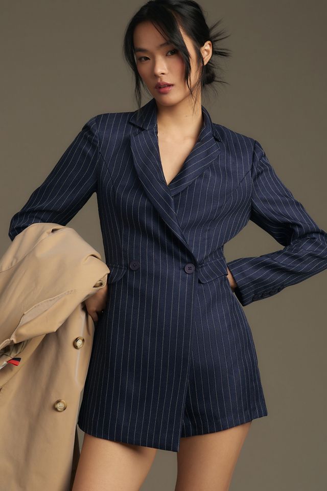 The Pinstripe Romper main image 1