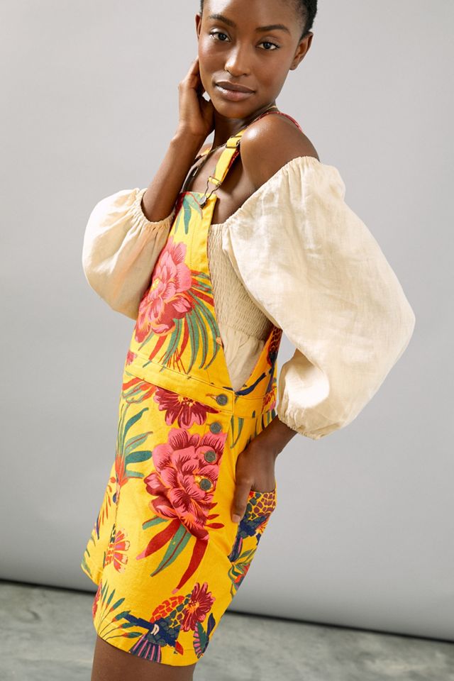 Farm Rio Sabrina Short Overalls | Anthropologie
