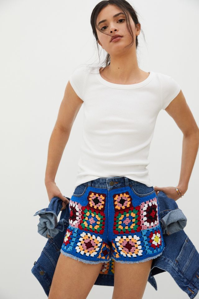 Anthropologie denim shorts online