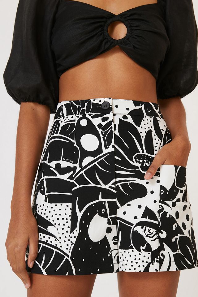 Farm x Anthropologie Printed Canvas Shorts #1