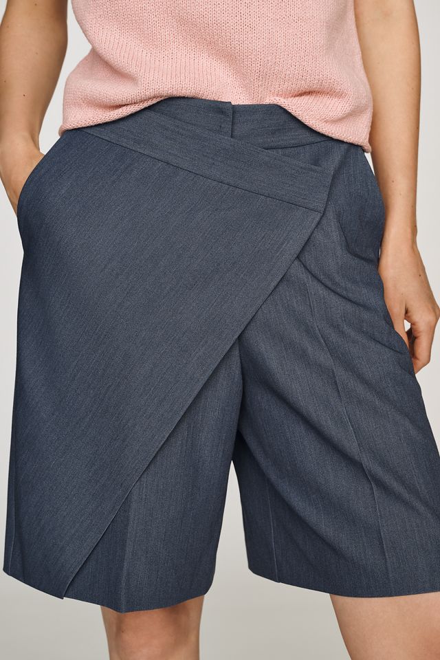 Whiteroom + Cactus Wrap Trouser Shorts | Anthropologie