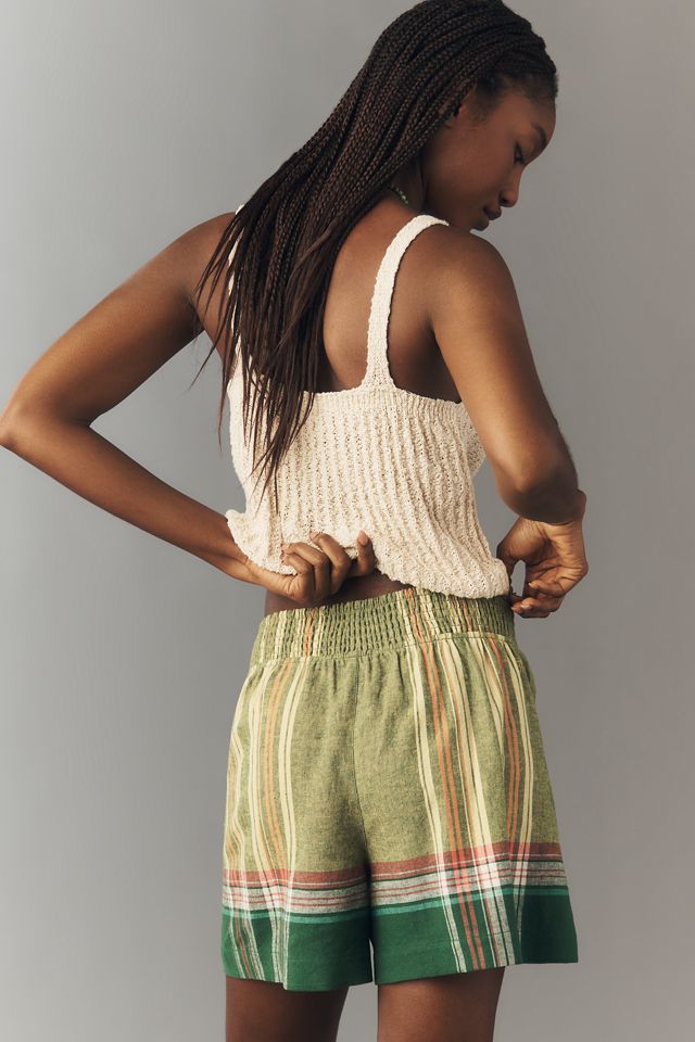 Pilcro Linen Smocked Shorts #3