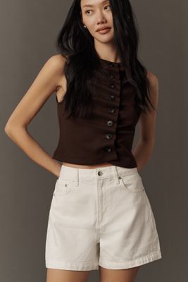 Pistola Saige High-Rise A-Line Denim Shorts