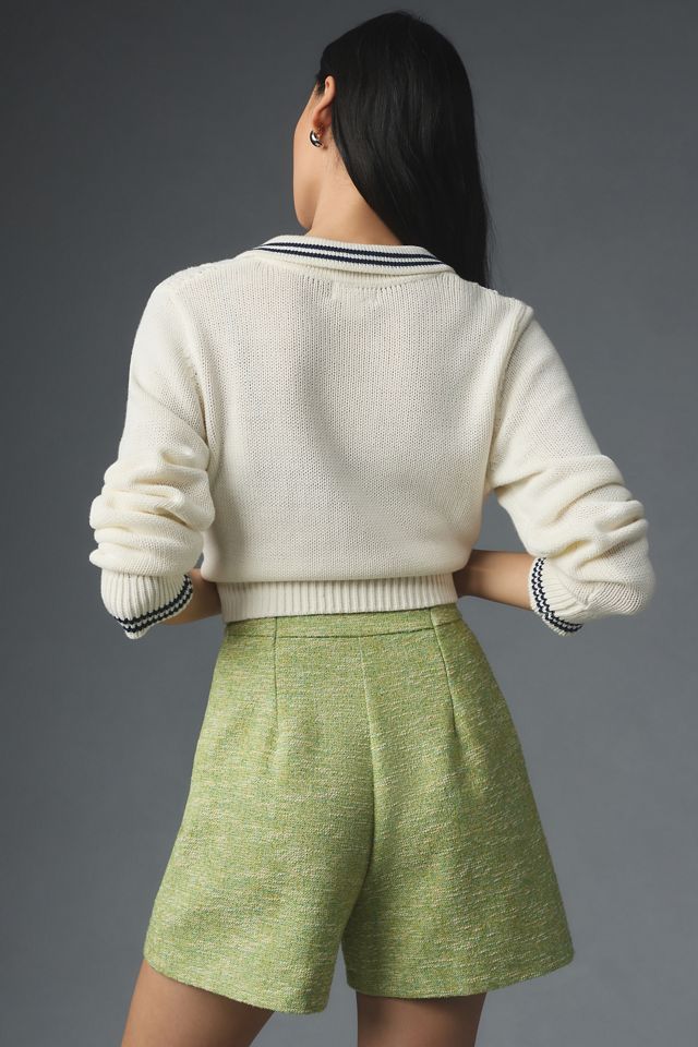 Maeve Tweed Suit Shorts | Anthropologie