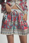 By Anthropologie Printed Silky Shorts