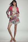 By Anthropologie Printed Silky Shorts