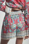 By Anthropologie Printed Silky Shorts