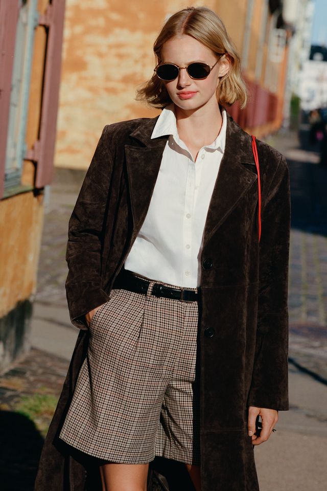 Maeve High-Rise Low-Slung Trouser Shorts #1