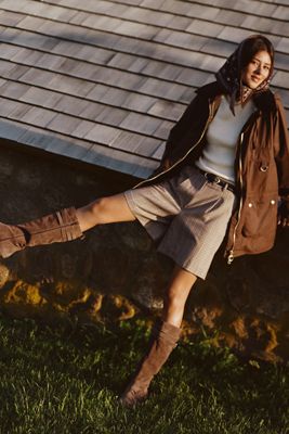 Maeve High-Rise Low-Slung Trouser Shorts