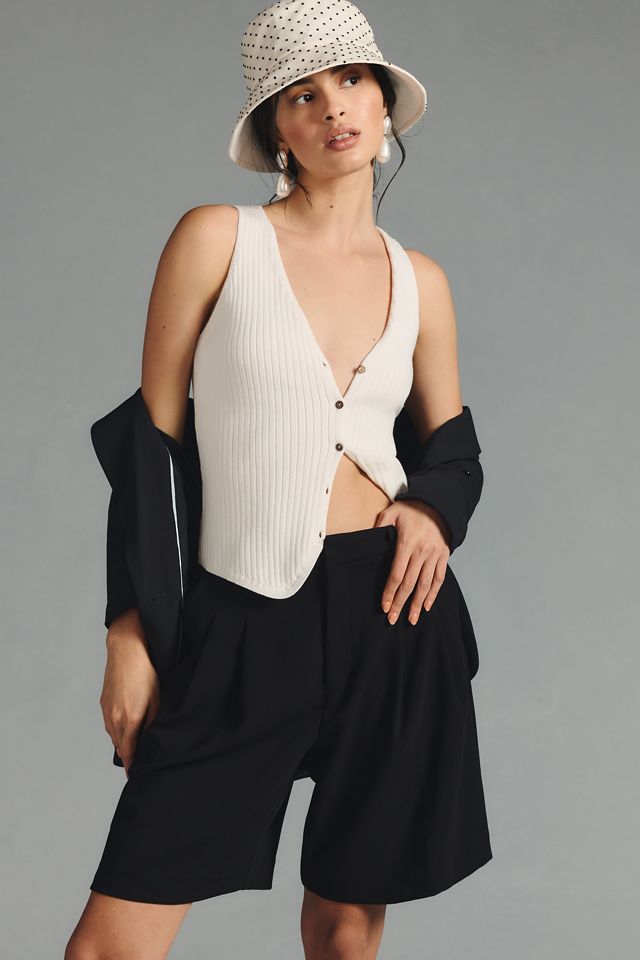 The Avery Pleated Trouser Shorts by Maeve #3