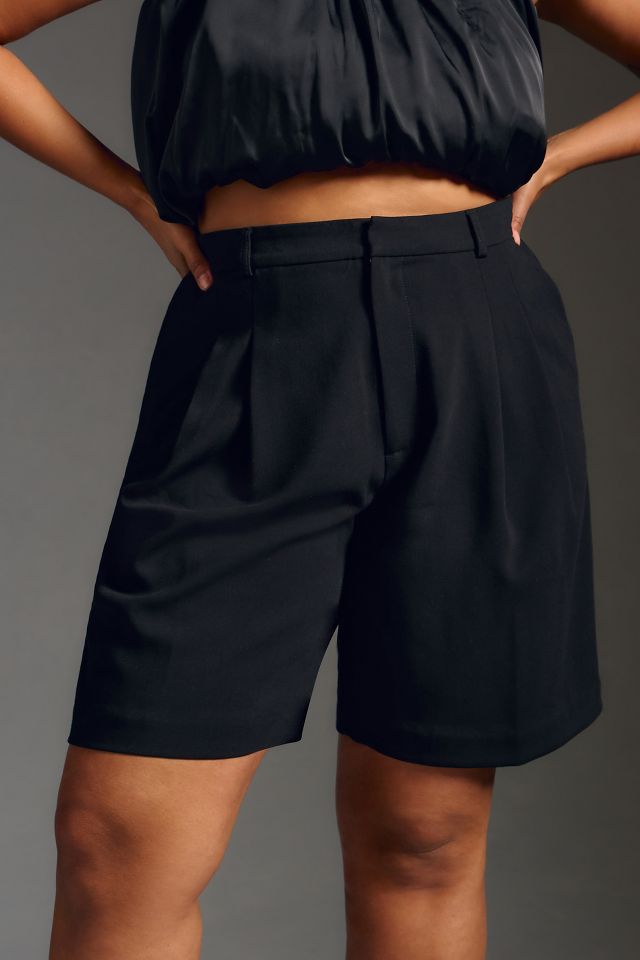The Avery Pleated Trouser Shorts by Maeve #5