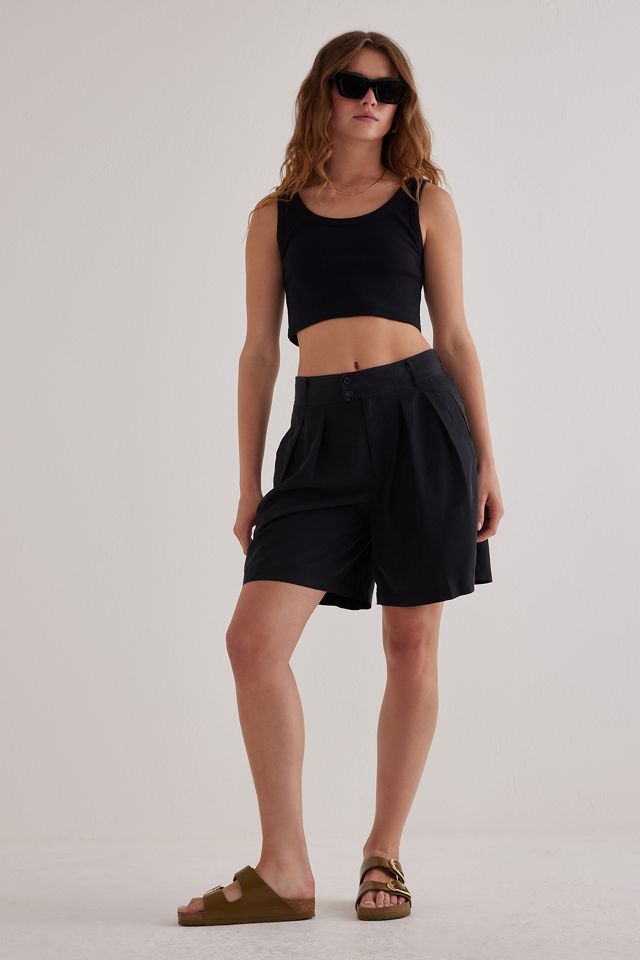 By Anthropologie Silky Long Shorts #1