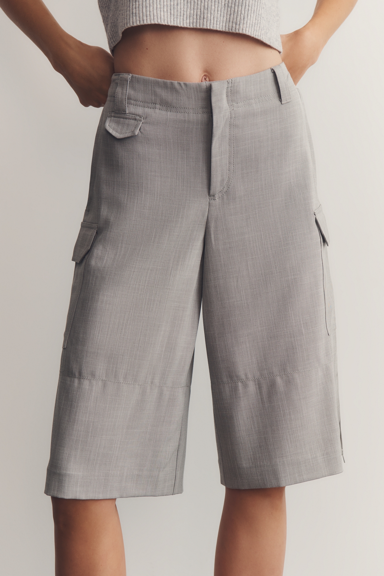 Maeve Backyard Slouchy Bermuda Shorts