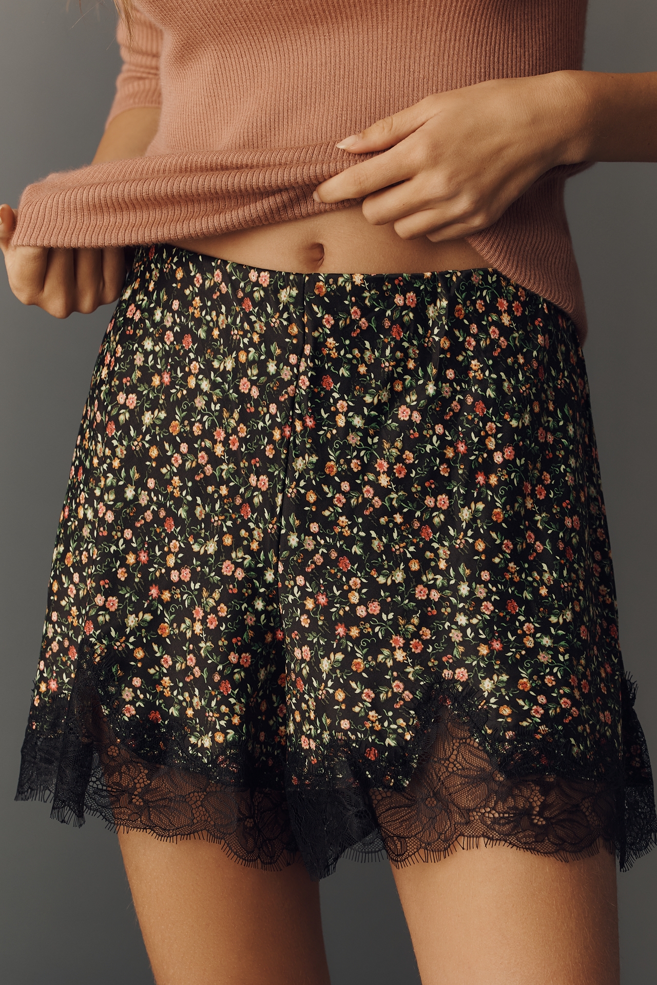 The Tilda Lace-Trim Shorts