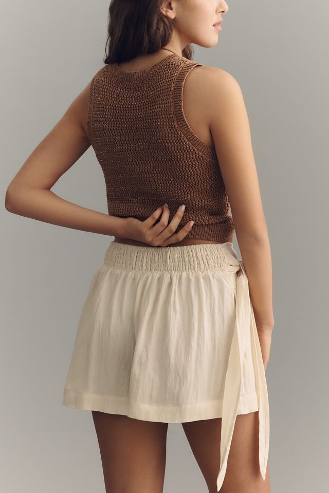 Jupe-short à nœud By Anthropologie #2