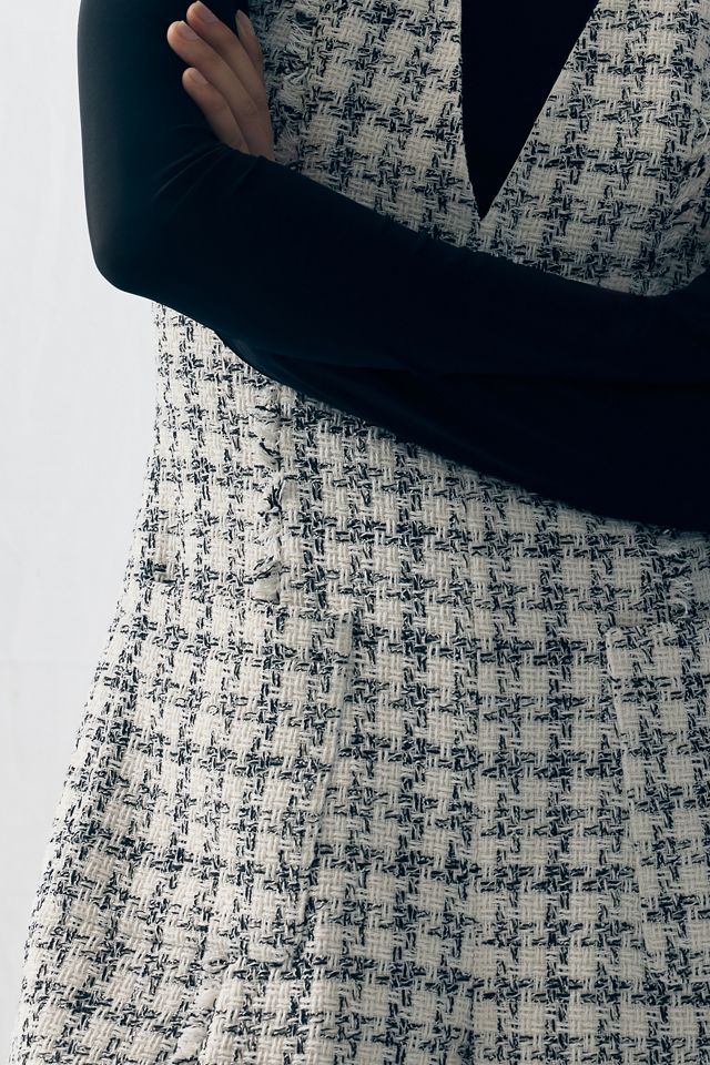 Mare Mare Ärmellos Tweed V-Ausschnitt Playsuit #2