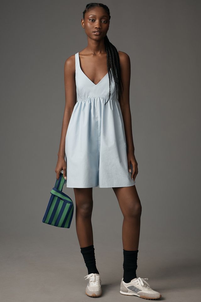 Mare Mare Sleeveless V-Neck Romper | Anthropologie