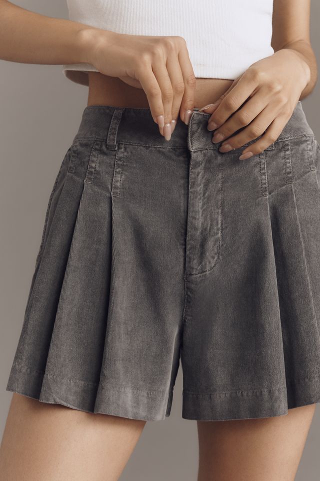 Pilcro Corduroy Pleated Skirty Shorts