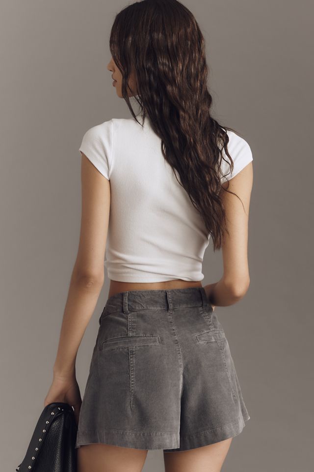 Pilcro Corduroy Pleated Skirty Shorts