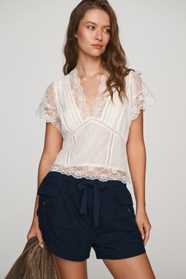 Pilcro Ruched Flight Shorts