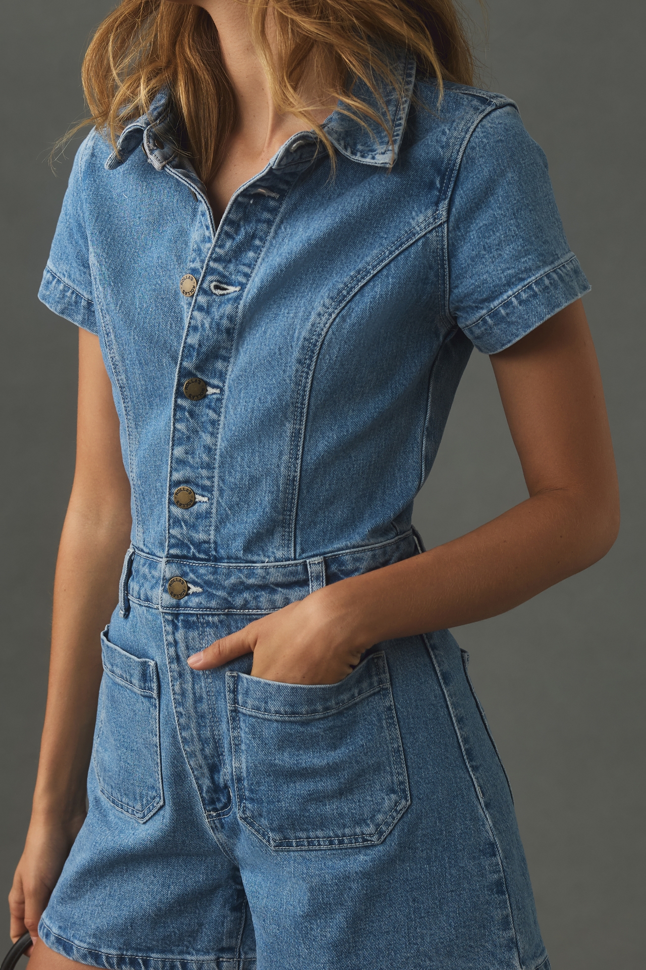 Rolla's Sailor Denim Romper