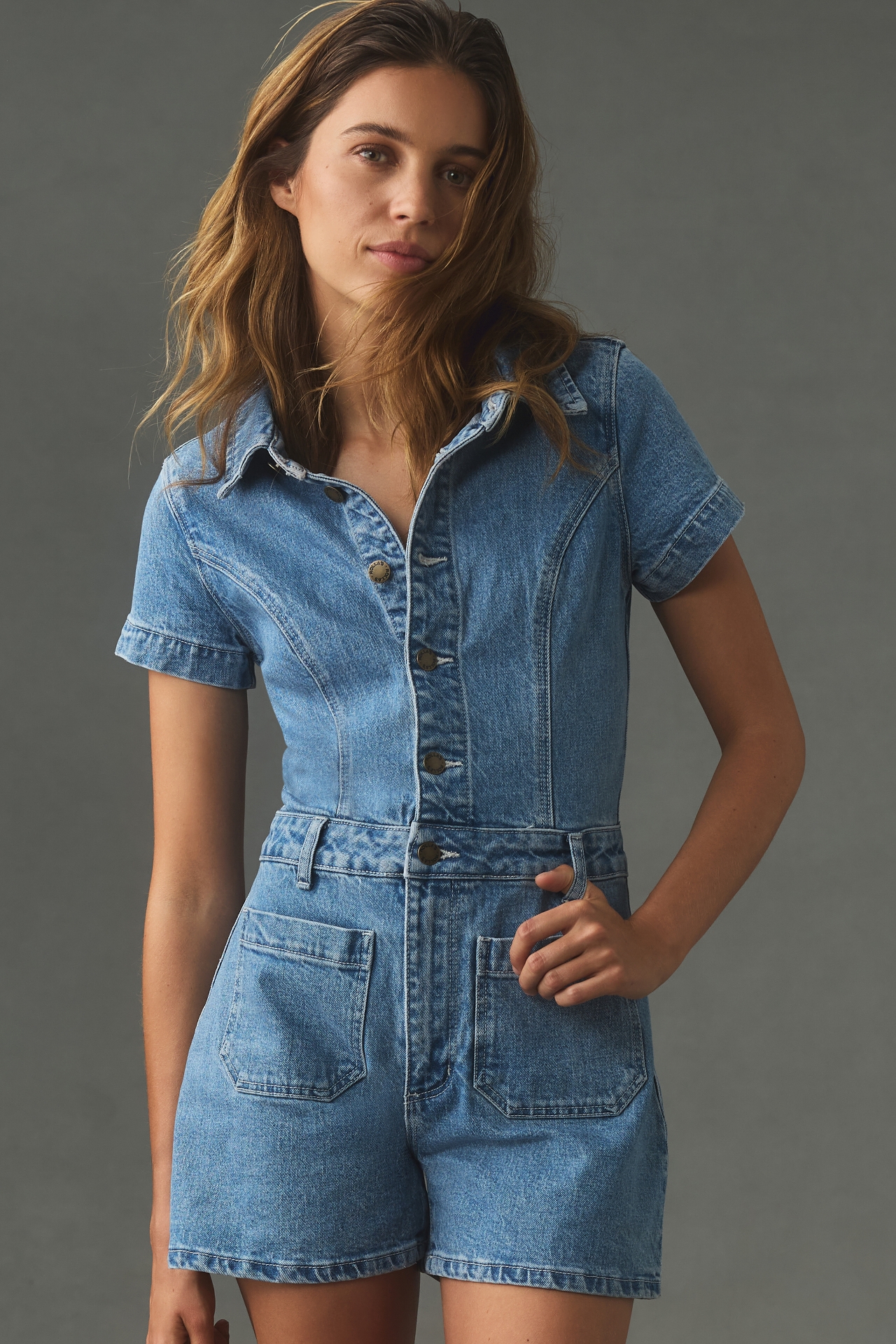 Rolla's Sailor Denim Romper