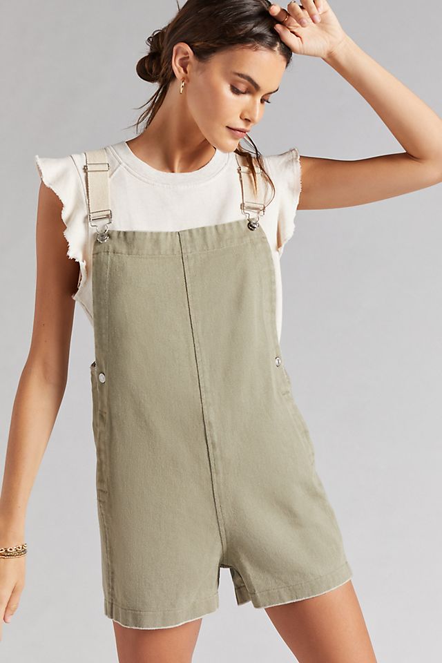 Relaxed Short Overalls | Anthropologie