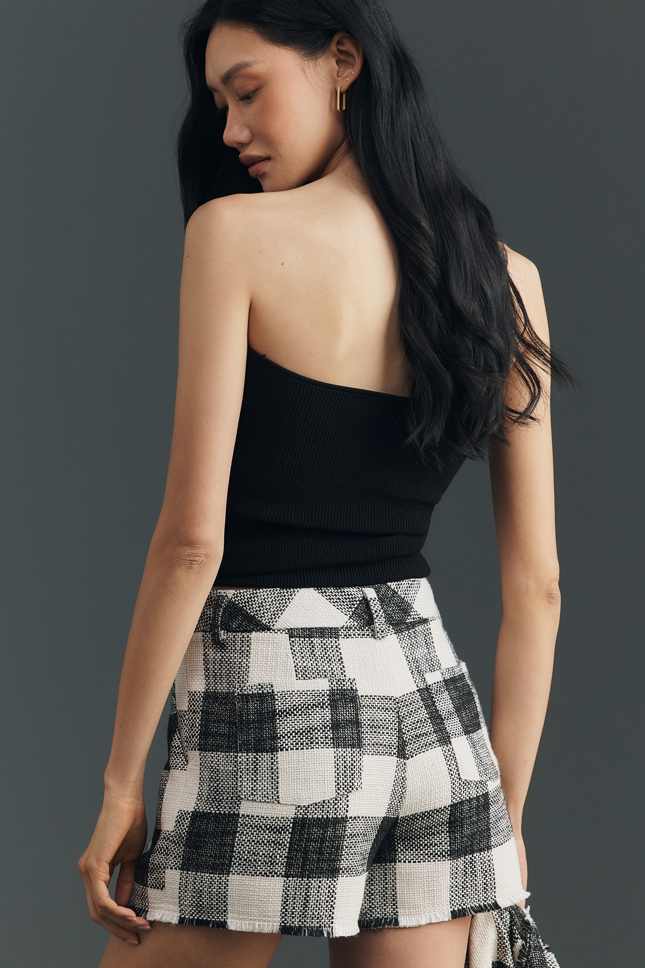 Central Park West Plaid Shorts