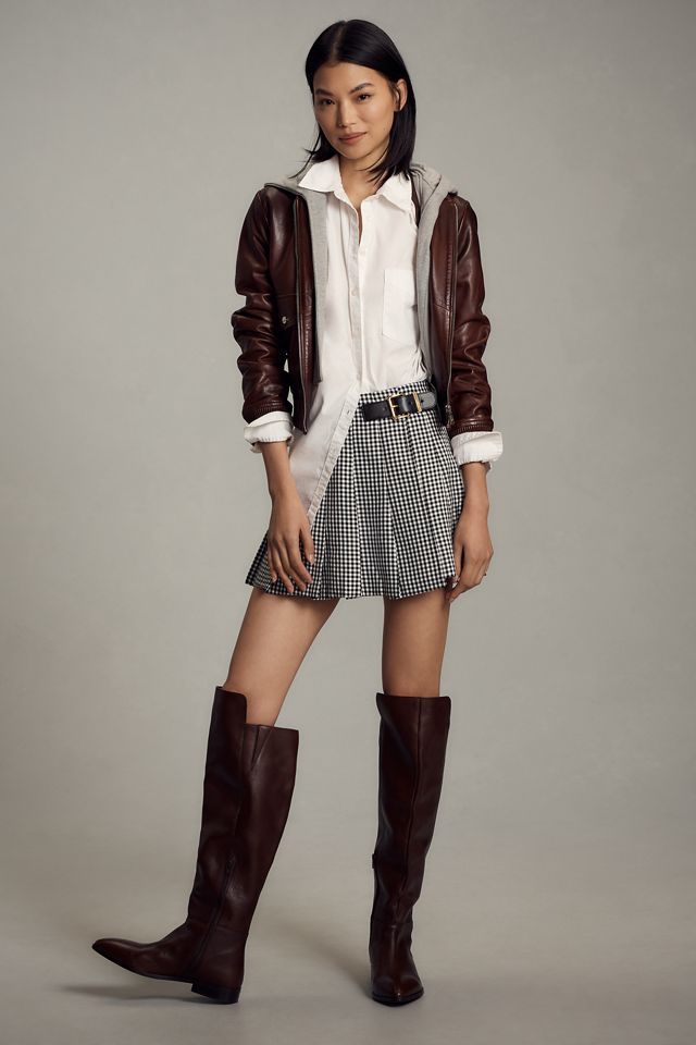English Factory Gingham Pleated Skort #4