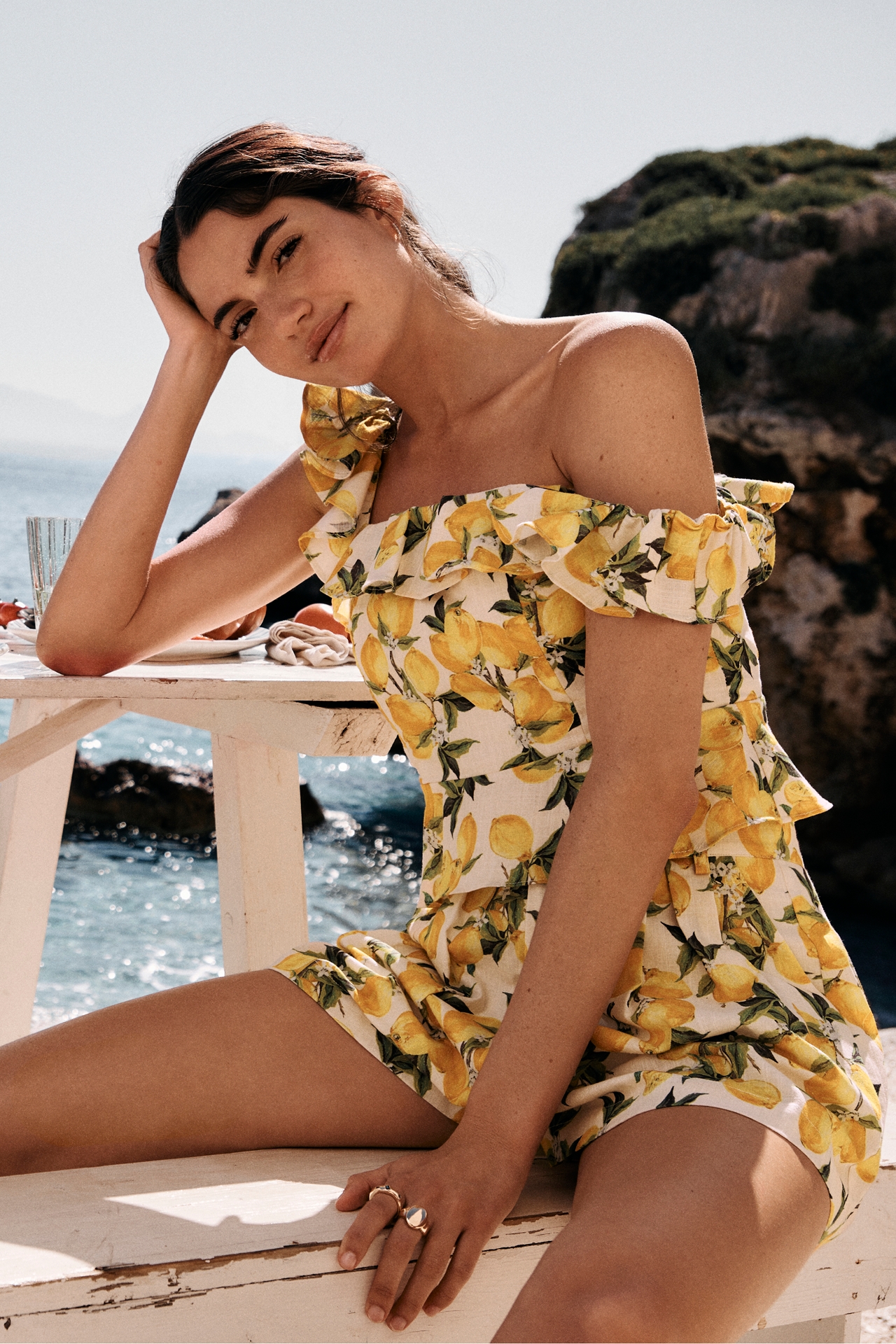 En Saison Blanca Pleated Shorts