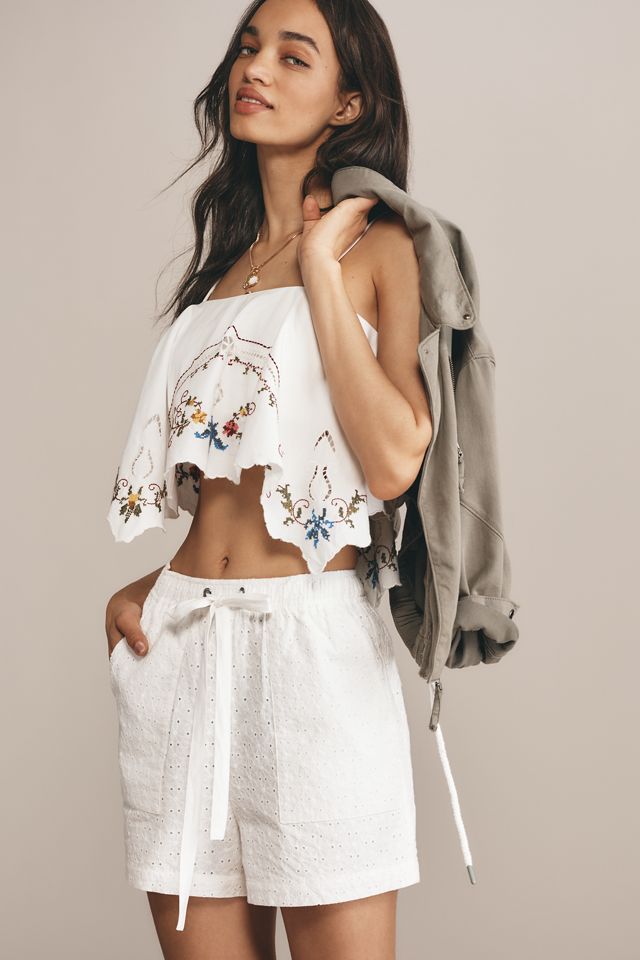 Sanctuary Flower Field Eyelet Shorts #1