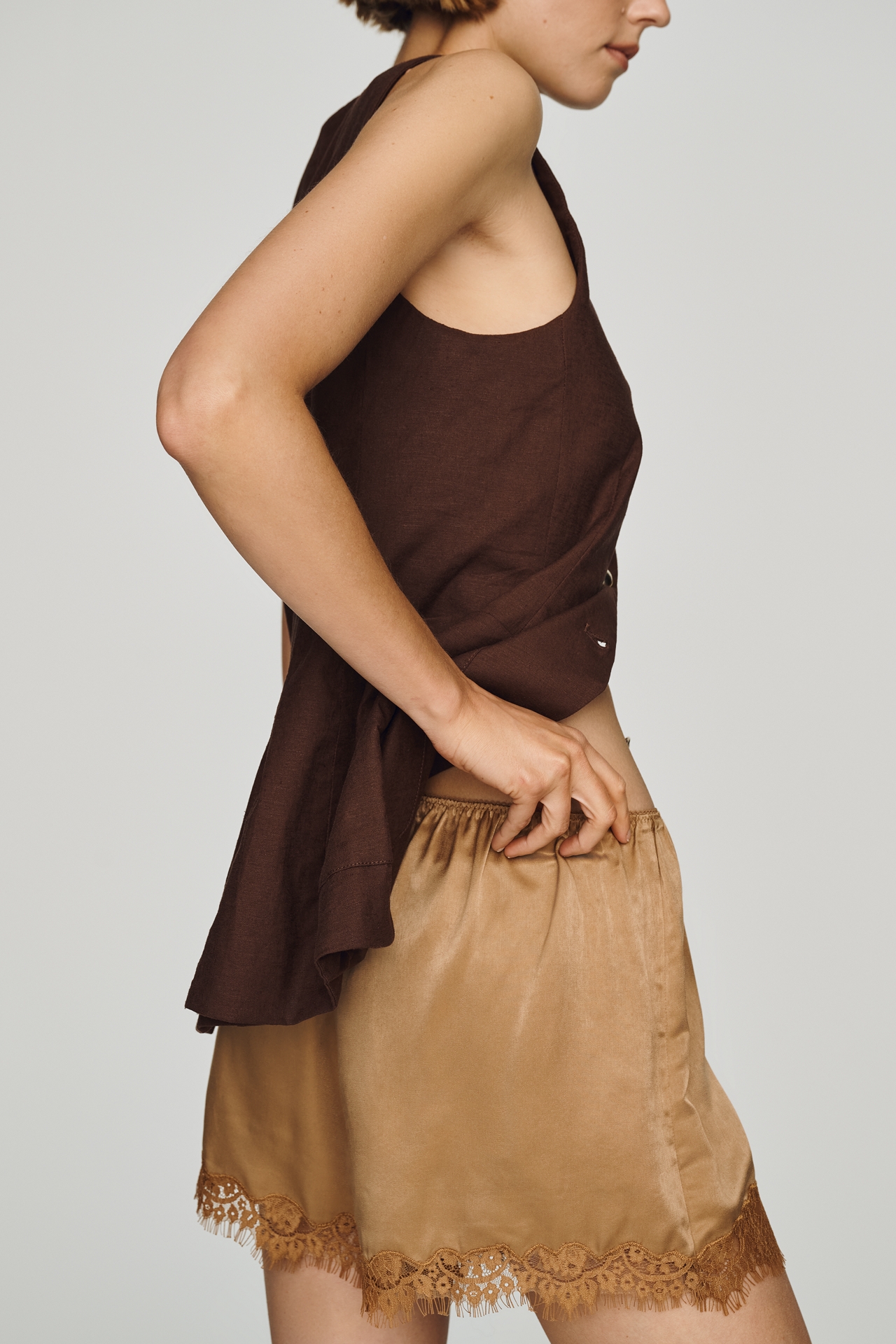 Sanctuary Satin Lace Shorts
