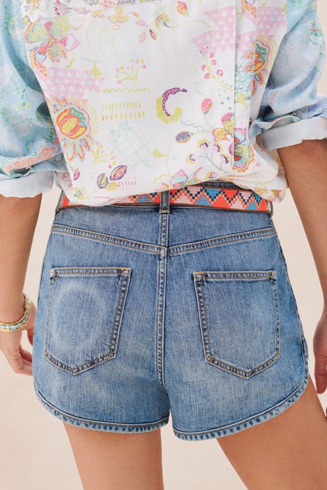 限定盤メロハーAOR◆POLEY A/ONLY HUMAN Pilcro Dolphin Ultra High-Rise Denim Shorts | Anthropologie