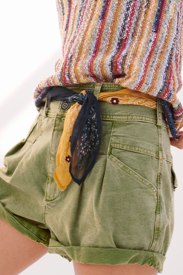 Pilcro Relaxed Pleat Shorts #1