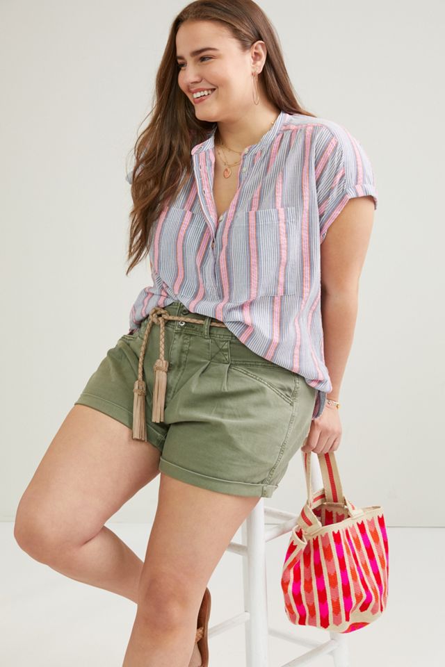 Pilcro Relaxed Pleat Shorts #4
