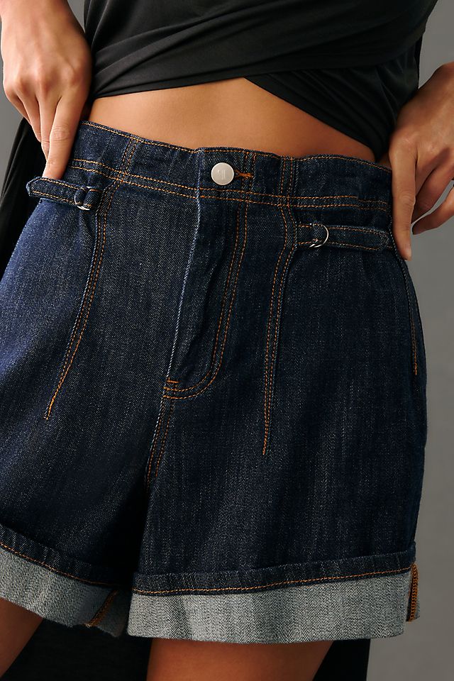 Pilcro Cinch-Waist Rolled-Hem Shorts | Anthropologie Pilcro Cinch-Waist Rolled-Hem Shorts | Anthropologie