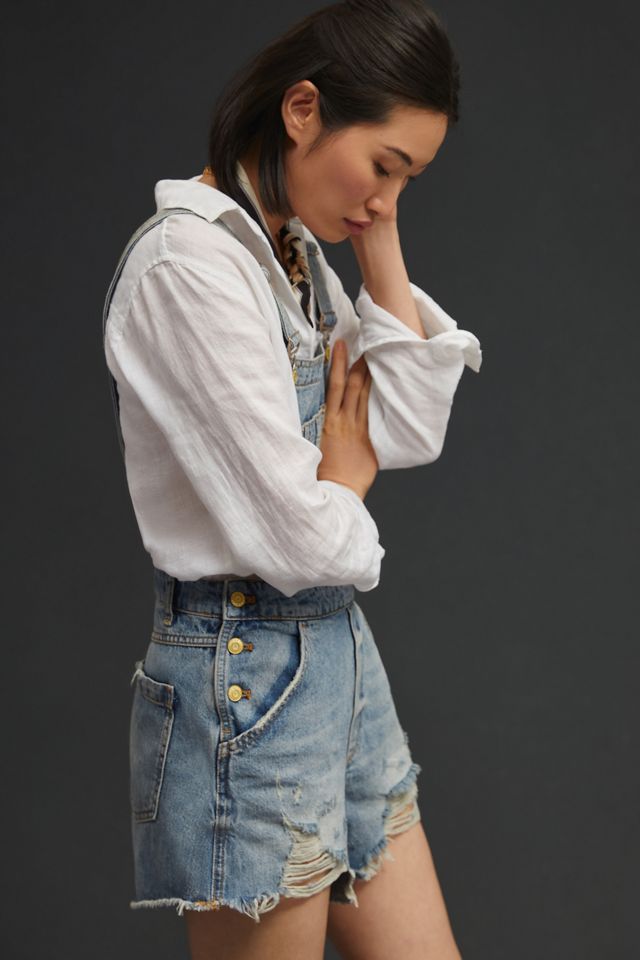 Pilcro Denim Cutoff Shortalls #2