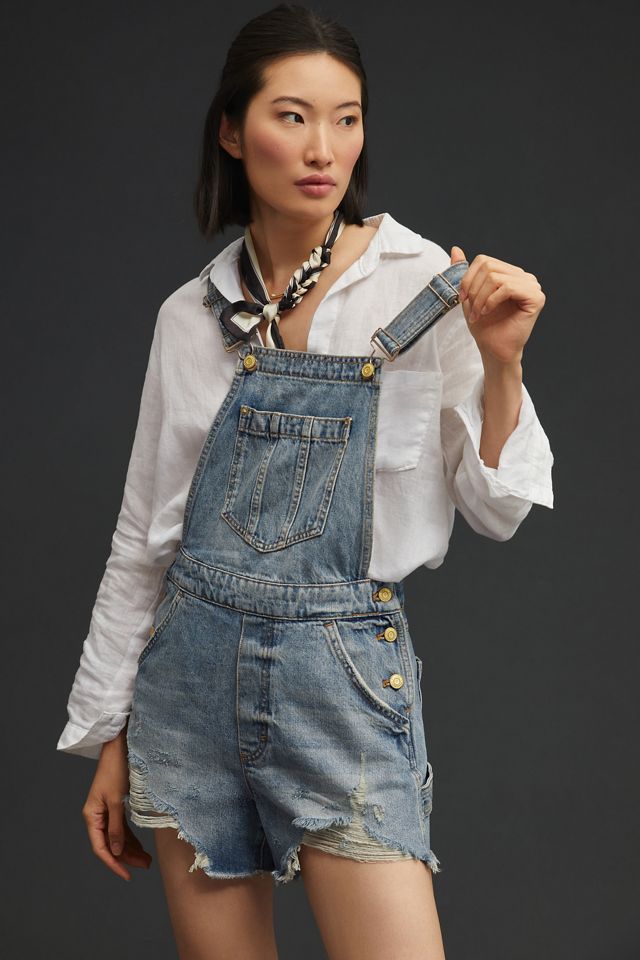 Pilcro Denim Cutoff Shortalls #4