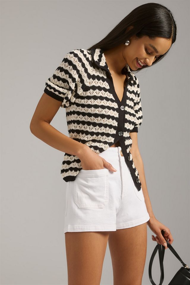 Maeve Colette Denim High-Rise Shorts #3