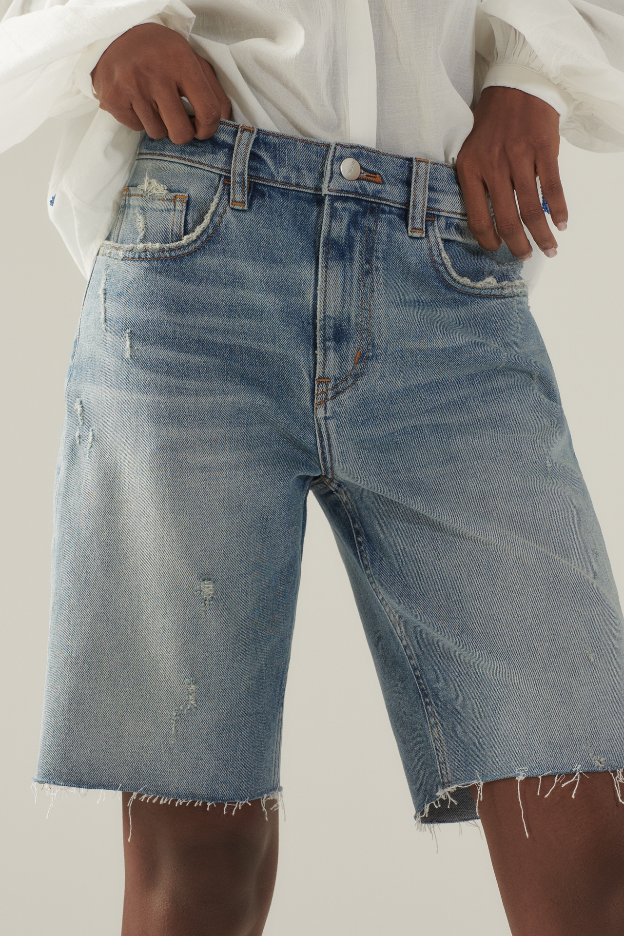 Pilcro Denim Mid-Thigh Shorts