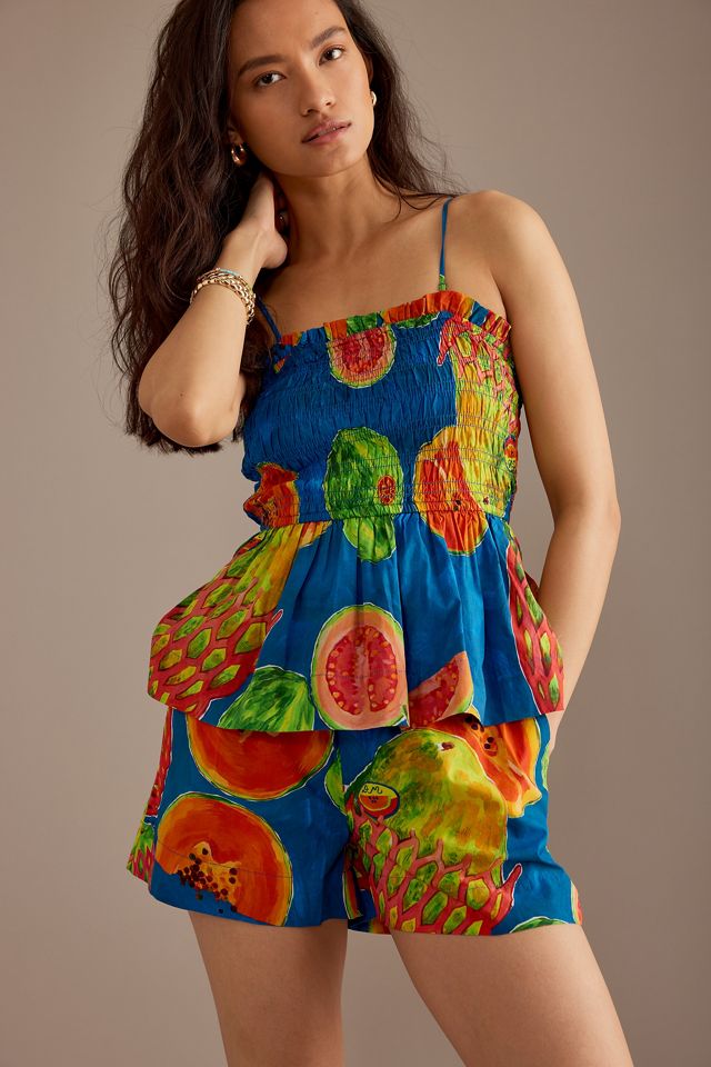 Short à enfiler imprimé Papaye de Damson Madder #3