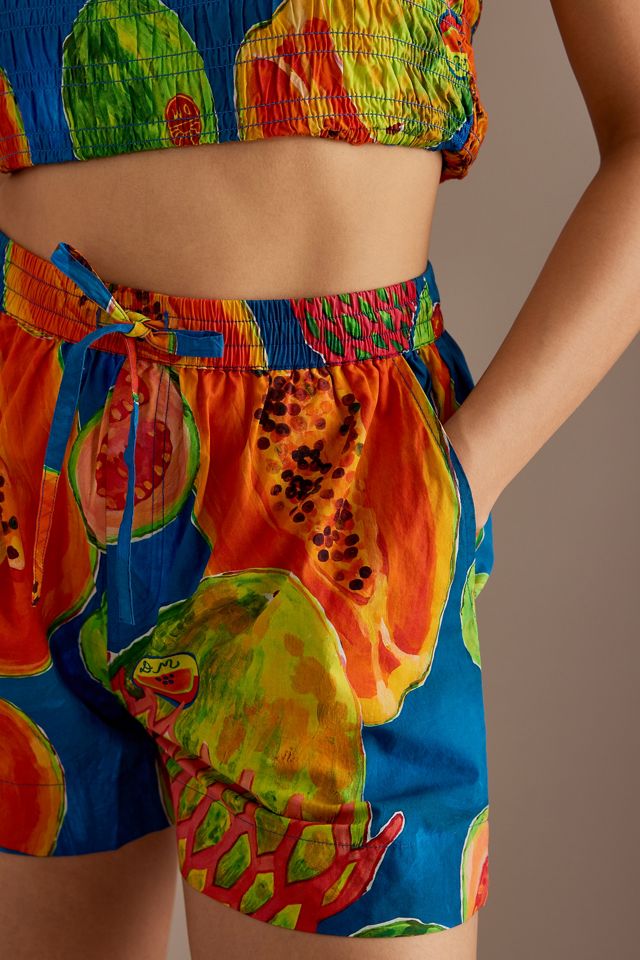 Short à enfiler imprimé Papaye de Damson Madder #4