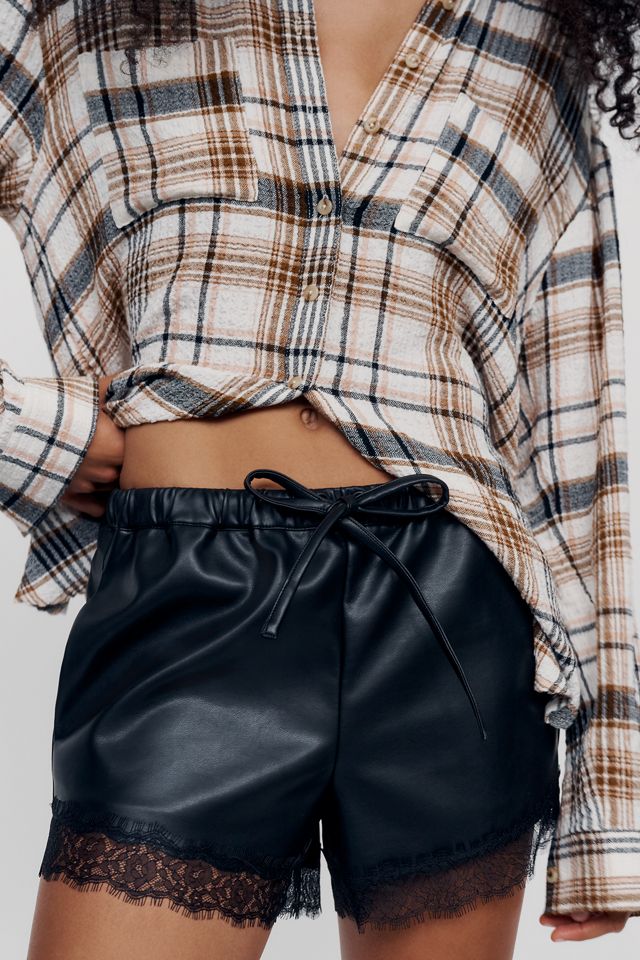 BEC + BRIDGE Saphira Faux Leather Shorts #1