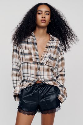 BEC + BRIDGE Saphira Faux Leather Shorts