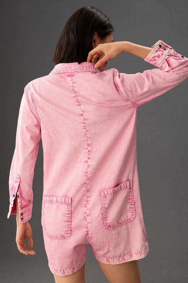 ASKK NY Long-Sleeve Denim Romper #2